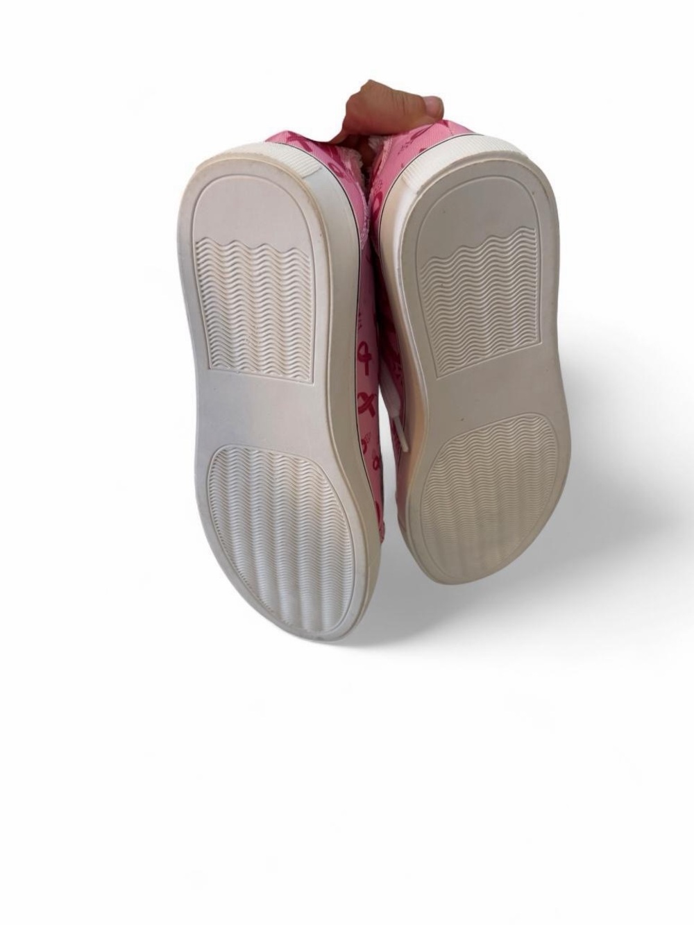 New breast cancer awareness Pink Ribbon Low-Top Women's Sneakers - Picture 6 of 7
